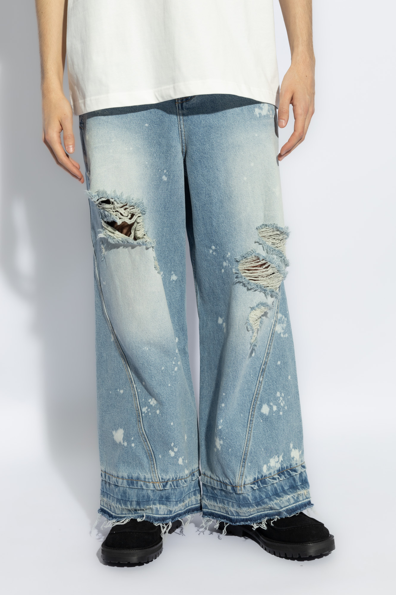 Blue Distressed jeans Ader Error - I live the dress